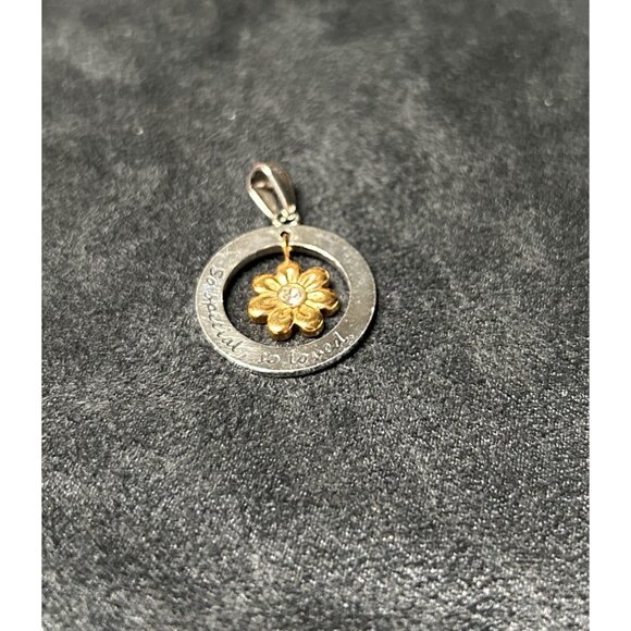 JCM@HMK Stainless Steal GT Daisy Rhinestone Center "So Special,  So Loved" Penda - Picture 2 of 7
